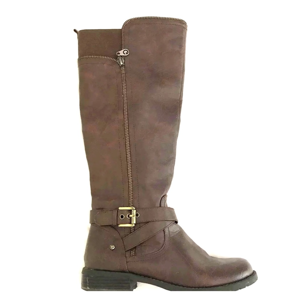guess tall brown boots